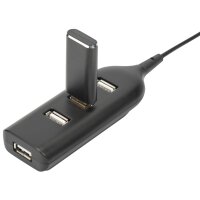 DIGITUS Hub USB 2.0, 4 ports, longueur câble : 300...