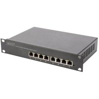 DIGITUS 10" Gigabit Ethernet PoE+ Switch, 8-Port