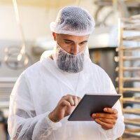 HYGOSTAR PP-Bartschutz, PP-Vlies, Einheitsgrösse, weiss