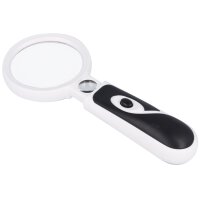 FIRST AID ONLY Loupe avec LED, rond, noir/blanc