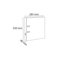 EXACOMPTA Classeur Aquarel 8cm 53566E rose A4
