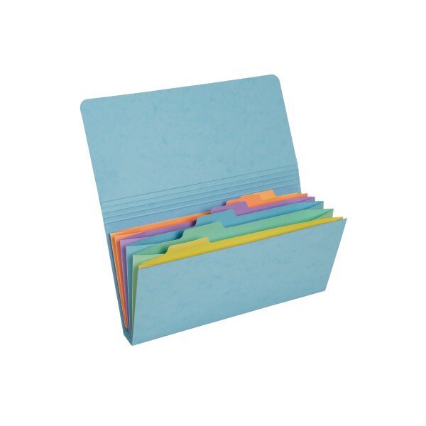 EXACOMPTA Fächermappe Aquarel 26x13cm 58660E ass. 6-teilig