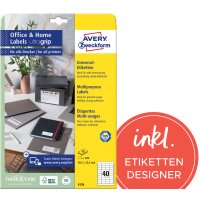 AVERY Zweckform Etiquette universelle Home Office 70x41 mm