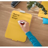 LEITZ Chevalet de bureau en verre Cosy, jaune