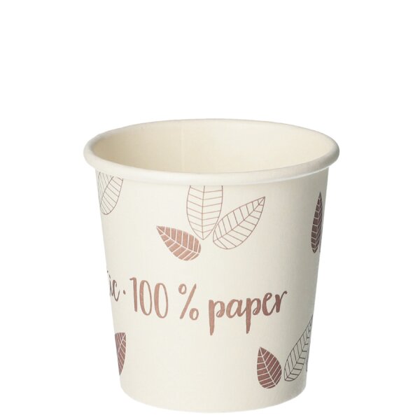 PAPSTAR Gobelet en carton pure ZERO, 0,1 l, beige/lilas