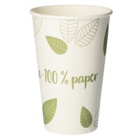 PAPSTAR Gobelet en carton pure ZERO, 0,1 l, beige/lilas
