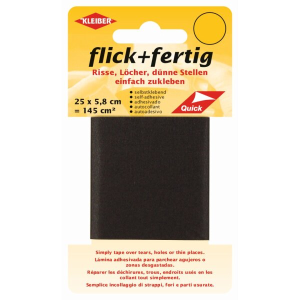 KLEIBER Set de réparation Flick + Fertig, noir