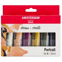 ROYAL TALENS Acrylfarbe AMSTERDAM Portrait, 6 x 20 ml