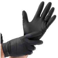 HYGOSTAR Nitril-Handschuh "POWER GRIP", M, schwarz