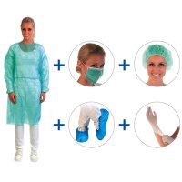 HYGOSTAR Schutzset MRSA II, grün, 5-teilig