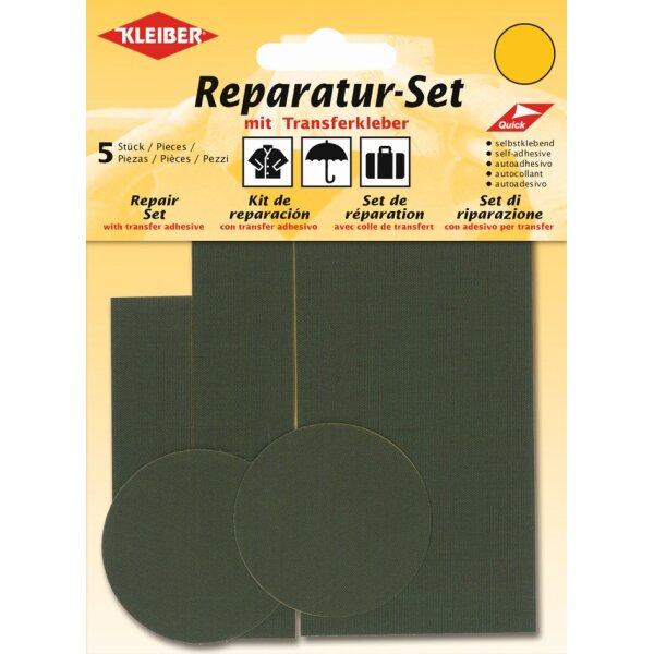 KLEIBER Flicken-Reparatur-Set, oliv