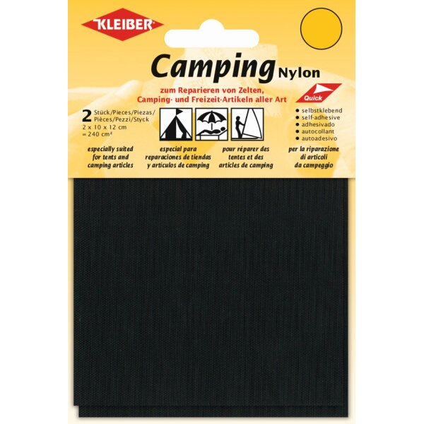 KLEIBER Camping-Flicken, Nylon, selbstklebend, hellgrau