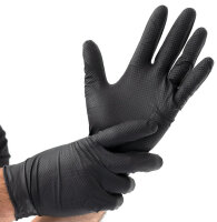 HYGOSTAR Nitril-Handschuh "POWER GRIP", L, schwarz