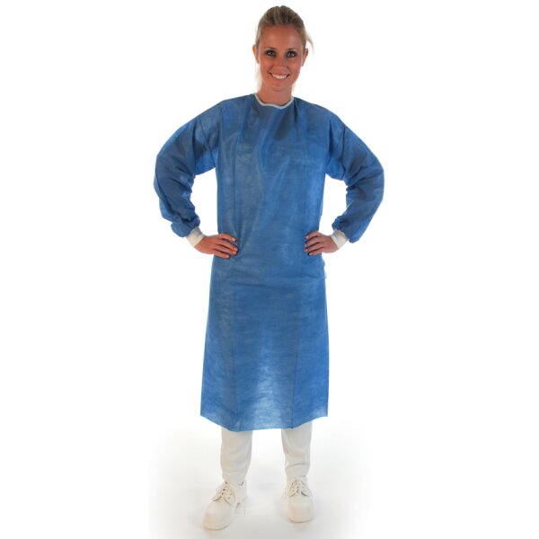 HYGOSTAR Blouse chirurgicale SMS, bleu, L