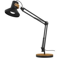 UNiLUX Lampe de bureau à LED BAYA BAMBOO, noir -...