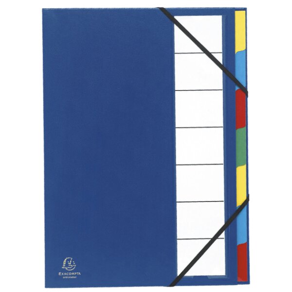 EXACOMPTA Trieur Harmonika, PP, 7 compartiments, noir