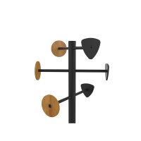 UNiLUX Porte-manteau BORA BAMBOO, noir-bambou