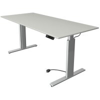 kerkmann Table de bureau assis-debout Move 3 tube,gris clair