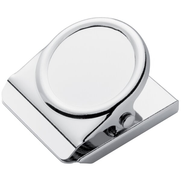 WESTCOTT Magnetclip, 38 x 45 mm, silber chrom, 3er Pack