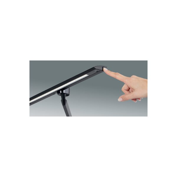 Hansa LED-Tischleuchte "Zirkon", mit Tischklemme, schwarz