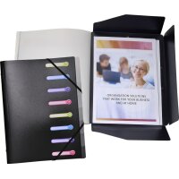 EXACOMPTA Ordnungsmappe, DIN A4, PP, 12 Fächer, schwarz