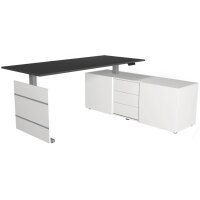 kerkmann Poste de travail complet Move 3 tube, graphite