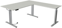 kerkmann Table de bureau assis-debout Move 3 tube, gris