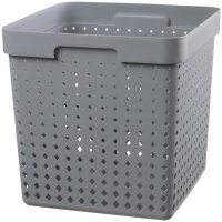 NHG Bac de rangement SEOUL BASKET XL, PP, noir