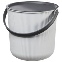 Plast team Seau de rangement AKITA, 10 litres, gris nuage