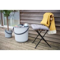 plast team Aufbewahrungseimer AKITA, 53 Liter, wolkengrau