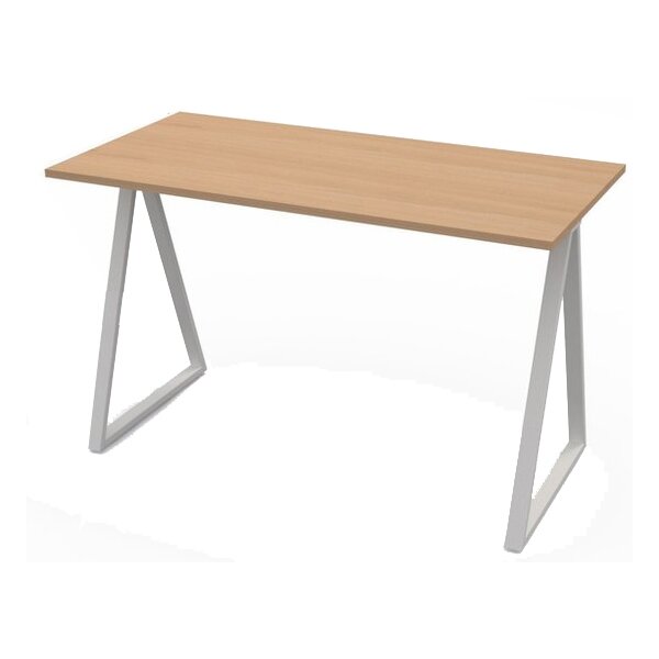 PAPERFLOW Bureau easyHome LV9, gris métallisé/noyer