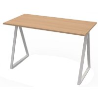 PAPERFLOW Bureau easyHome LV9, gris métallisé/noyer