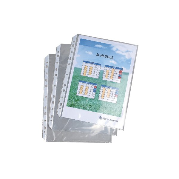 EXACOMPTA Poches prospectus PP 55my A4 5834E pour Exashow 20 pcs.