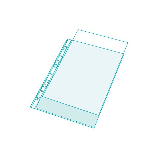 EXACOMPTA Poches prospectus PP 55my A4 5834E pour Exashow 20 pcs.