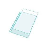 EXACOMPTA Poches prospectus PP 55my A4 5834E pour Exashow 20 pcs.