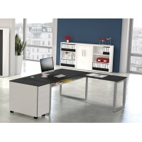 kerkmann Bureau ARCHITEKT avec extension, (L)1.800 mm, blanc