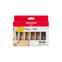 AMSTERDAM Standard Series Acryl Set 17820501 Metallic 6X20ml