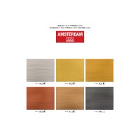 AMSTERDAM Standard Series Acryl Set 17820501 Metallic 6X20ml