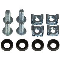 LogiLink Kabelführungsbügel-Set, Stahl, 80 x 80 mm, verzinkt