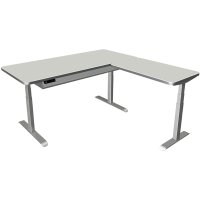 kerkmann Table de bureau assis-debout Move 4 Premium, blanc