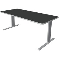 kerkmann Schreibtisch UNIC, (B)2.000 mm, anthrazit