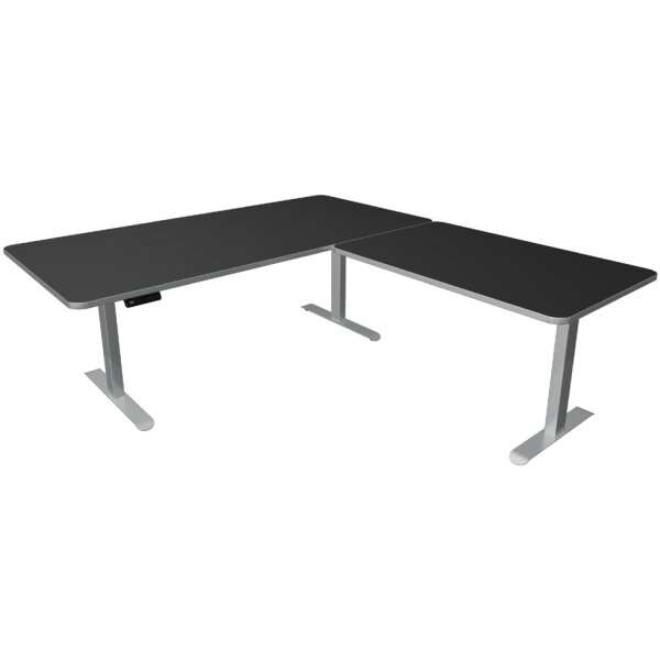 kerkmann Table de bureau assis-debout Move 3 Premium, gris
