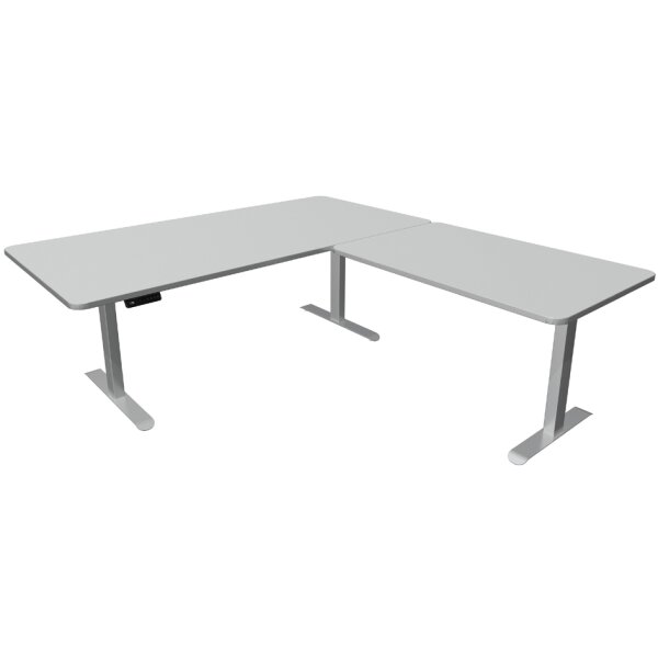 kerkmann Table de bureau assis-debout Move 3 Premium, gris