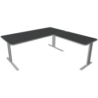 kerkmann Bureau UNIC avec extension, (L)1.800 mm, blanc