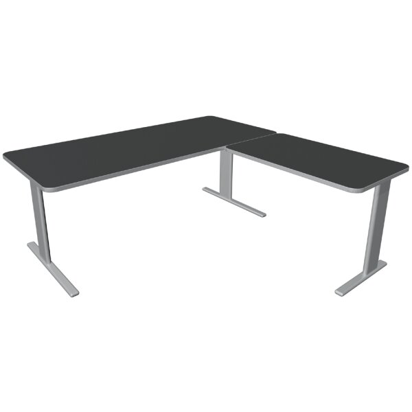 kerkmann Schreibtisch UNIC mit Anbau, (B)1.800 mm, anthrazit
