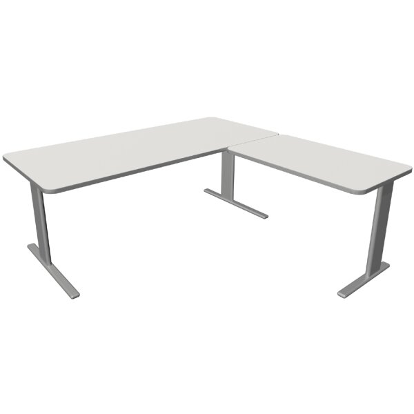 kerkmann Schreibtisch UNIC mit Anbau, (B)1.800 mm, anthrazit
