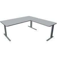 kerkmann Schreibtisch UNIC mit Anbau, (B)1.800 mm, anthrazit