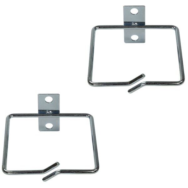 LogiLink Kabelf&uuml;hrungsb&uuml;gel-Set, Stahl, 40 x 40 mm, verzinkt