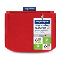 magnetoplan Pot à crayons magnetoTray, moyen, rouge