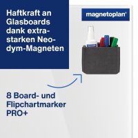 magnetoplan Stifteköcher magnetoTray, medium, rot